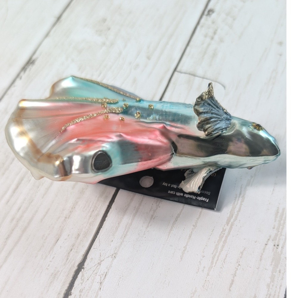 Robert Stanley Betta Fish Glass 5 Inch Ornament Decorative NWT - Picture 6 of 7